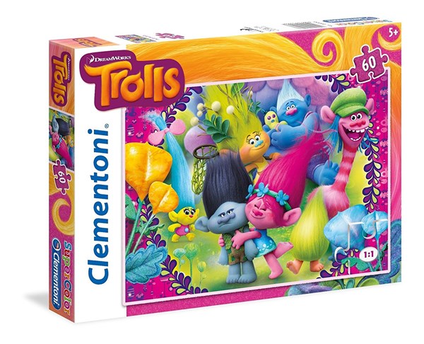 Clementoni (26958) - "Troll, Immer lächeln" - 60 Teile Puzzle