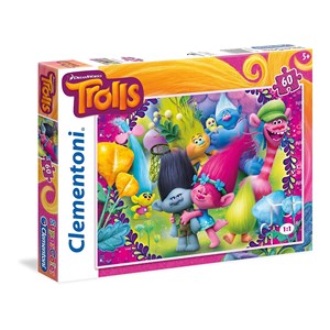 Clementoni (26958) - "Troll, Immer lächeln" - 60 Teile Puzzle