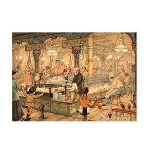Jumbo (17091) - Anton Pieck: "Holländischer Waffelstand" - 1000 Teile Puzzle