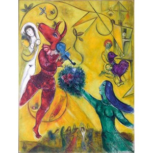 Puzzle Michele Wilson (W64-12) - Marc Chagall: "Der Tanz" - 12 Teile Puzzle
