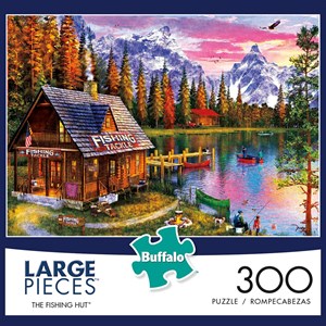 Buffalo Games (2477) - "The Fishing Hut" - 300 Teile Puzzle