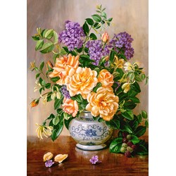 Castorland (C-103928) - "Blumen in Vase" - 1000 Teile Puzzle