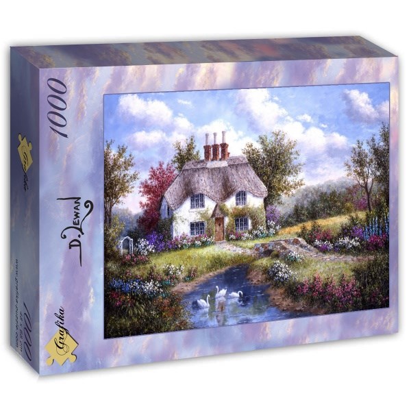 Grafika (T-00502) - Dennis Lewan: "Swan Creek Cottage" - 1000 Teile Puzzle