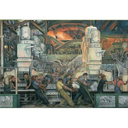 Pomegranate (AA421) - Diego Rivera: "Detroit Industry" - 1000 Teile Puzzle