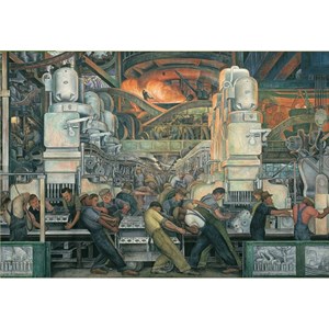 Pomegranate (AA421) - Diego Rivera: "Detroit Industry" - 1000 Teile Puzzle