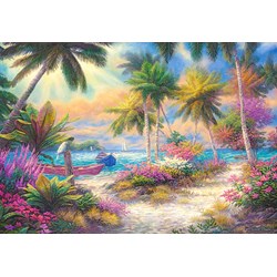 Castorland (C-103942) - "Insel der Palmen" - 1000 Teile Puzzle