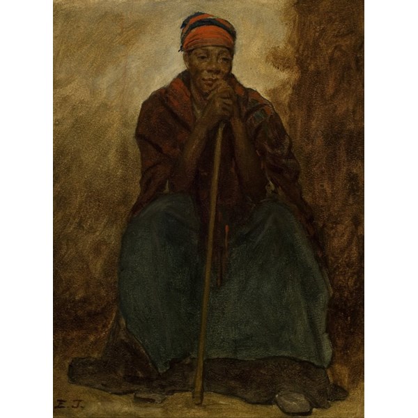 Grafika (00331) - Eastman Johnson: "Dinah, Portrait of a Negress" - 2000 Teile Puzzle