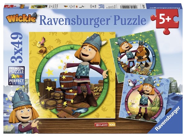 Ravensburger (09409) - "Wickie der kleine Wikinger" - 49 Teile Puzzle