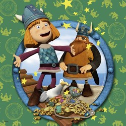 Ravensburger (09409) - "Wickie der kleine Wikinger" - 49 Teile Puzzle