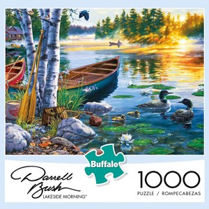 Buffalo Games (11244) - Darrell Bush: "Lakeside Morning" - 1000 Teile Puzzle