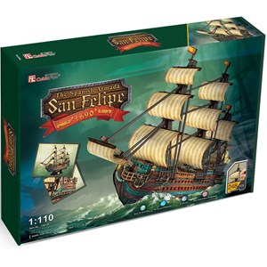 Cubic Fun (T4017H) - "Die Spanische Armada, San Felipe" - 248 Teile Puzzle