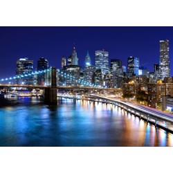 Grafika Kids (00333) - "New York by Night" - 100 Teile Puzzle