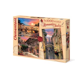 Clementoni (08007) - Dominic Davison: "Romantisches Italien" - 1000 Teile Puzzle