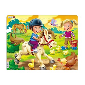 Larsen (BM8) - "Ferien auf dem Bauernhof - Pony" - 16 Teile Puzzle