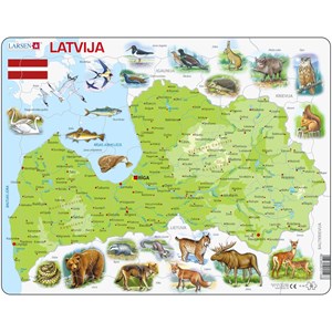 Larsen (K46-LE) - "Lettland" - 48 Teile Puzzle