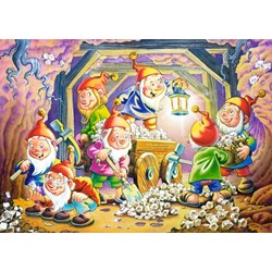 Castorland (B-04362) - "Schneewittchen und die sieben Zwerge" - 30 40 50 60 Teile Puzzle