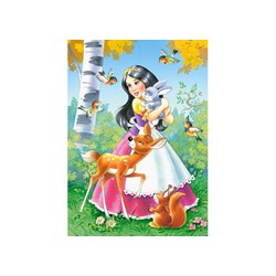 Castorland (B-04362) - "Schneewittchen und die sieben Zwerge" - 30 40 50 60 Teile Puzzle