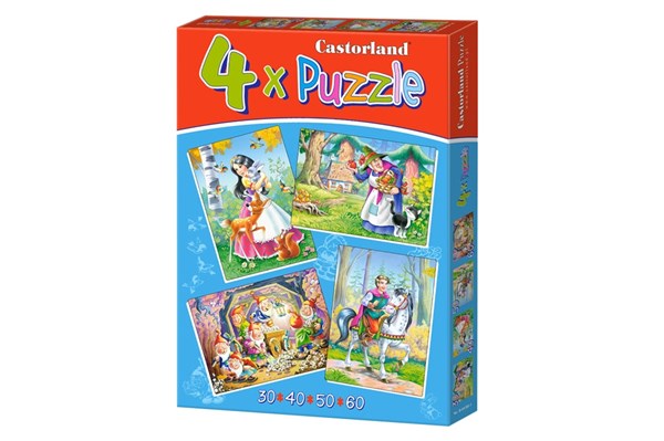 Castorland (B-04362) - "Schneewittchen und die sieben Zwerge" - 30 40 50 60 Teile Puzzle