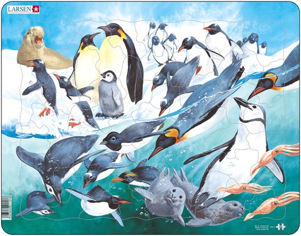 Larsen (FH7) - "Penguins" - 50 Teile Puzzle