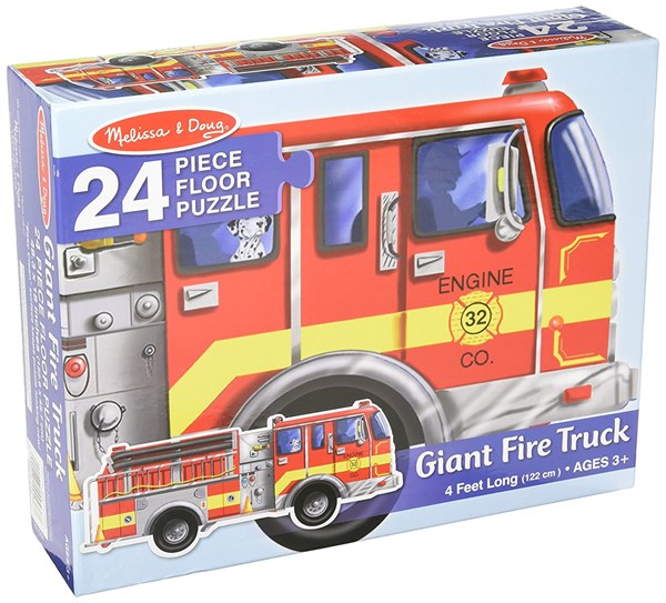 Melissa and Doug (436) - "Giant Fire Truck" - 24 Teile Puzzle