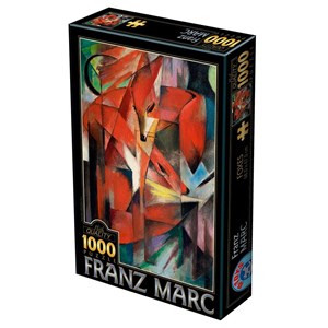 D-Toys (72856-MA01) - Franz Marc: "Füchse" - 1000 Teile Puzzle
