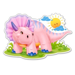 Castorland (B-120048) - "Pink Baby Triceratop" - 12 Teile Puzzle