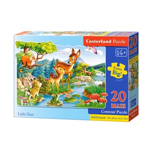 Castorland (C-02177) - "Tierkinder" - 20 Teile Puzzle
