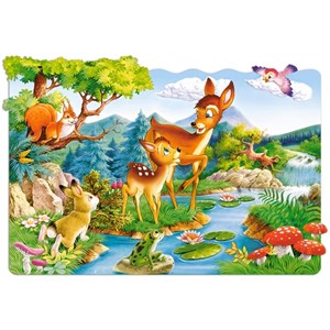 Castorland (C-02177) - "Tierkinder" - 20 Teile Puzzle