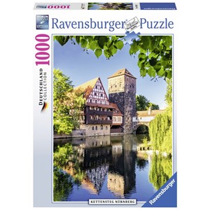Ravensburger (19620) - "Kettensteg in Nürnberg" - 1000 Teile Puzzle
