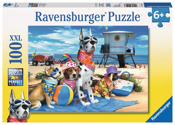 Ravensburger (10526) - Howard Robinson: "No Dogs on the Beach" - 100 Teile Puzzle