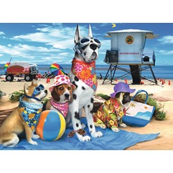 Ravensburger (10526) - Howard Robinson: "No Dogs on the Beach" - 100 Teile Puzzle