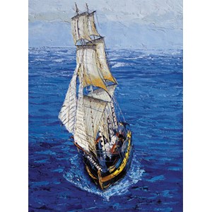 Art Puzzle (4154) - "Segelboot im Wellengang" - 500 Teile Puzzle