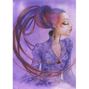 Grafika (T-00123) - Misstigri: "Violette" - 2000 Teile Puzzle