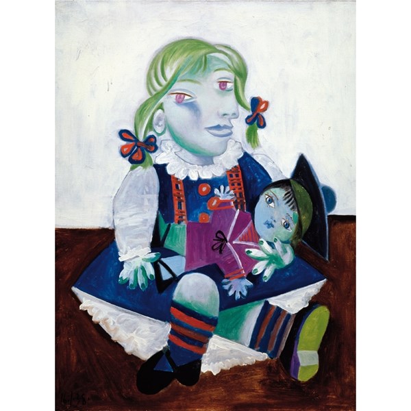 Puzzle Michele Wilson (W91-12) - Pablo Picasso: "Maya mit Puppe" - 12 Teile Puzzle