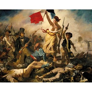 Puzzle Michele Wilson (A460-350) - Eugene Delacroix: "La Liberté Guidant le Peuple" - 350 Teile Puzzle