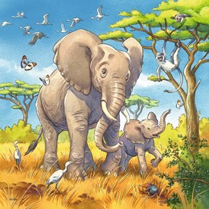 Ravensburger (08003) - "Wilde Giganten" - 49 Teile Puzzle