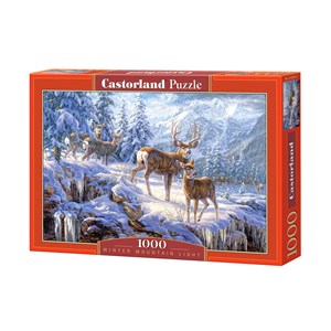 Castorland (C-102501) - "Hirsche im Winter" - 1000 Teile Puzzle