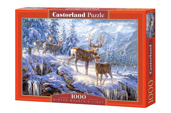 Castorland (C-102501) - "Hirsche im Winter" - 1000 Teile Puzzle