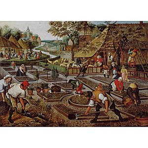 D-Toys (66947-BR01) - Pieter Brueghel the Elder: "Frühling" - 1000 Teile Puzzle