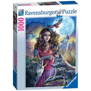 Ravensburger (19664) - "Patronin der Wölfe" - 1000 Teile Puzzle