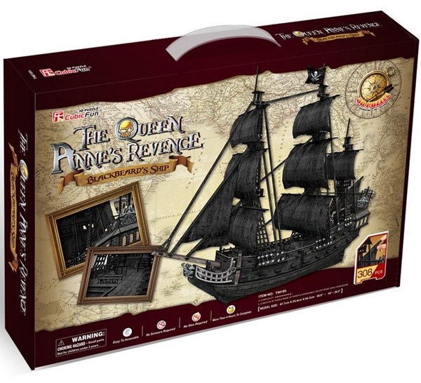 Cubic Fun (T4018H) - "The Queen Anne's Revenge" - 308 Teile Puzzle