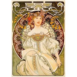 D-Toys (66930-MU01) - Alphonse Mucha: "Träumerei" - 1000 Teile Puzzle