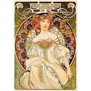 D-Toys (66930-MU01) - Alphonse Mucha: "Träumerei" - 1000 Teile Puzzle