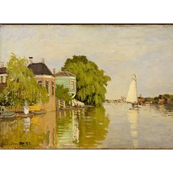 Grafika Kids (00480) - Claude Monet: "Houses on the Achterzaan, 1871" - 300 Teile Puzzle