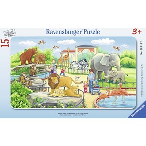 Ravensburger (06116) - "Ausflug in den Zoo" - 15 Teile Puzzle