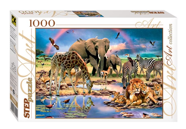 Step Puzzle (79090) - "Tiere der Savanne" - 1000 Teile Puzzle