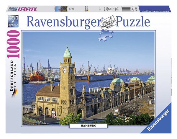 Ravensburger (19457) - "Hamburg" - 1000 Teile Puzzle