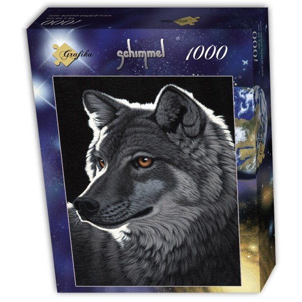 Grafika (T-00437) - Schim Schimmel: "Night Wolf" - 1000 Teile Puzzle