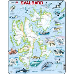 Larsen (A1) - "Svalbard, Norwegen" - 61 Teile Puzzle