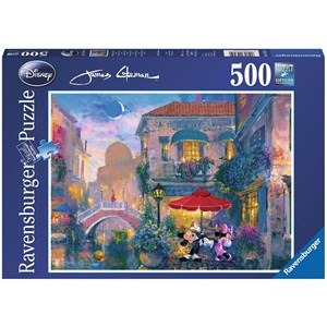 Ravensburger (14725) - James Coleman: "Mickey in Venedig" - 500 Teile Puzzle